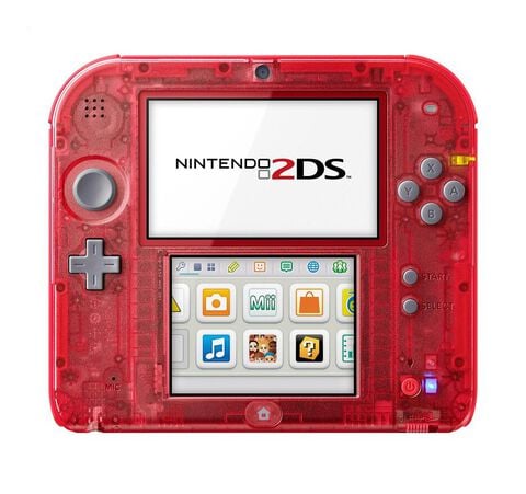 Nintendo 2ds Rouge Transparent - Occasion