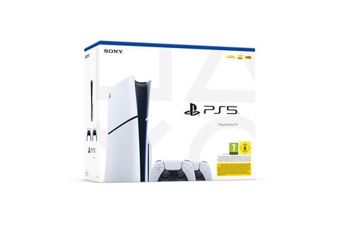Playstation 5 (modèle Slim)+ 2nde Manette Dualsense White