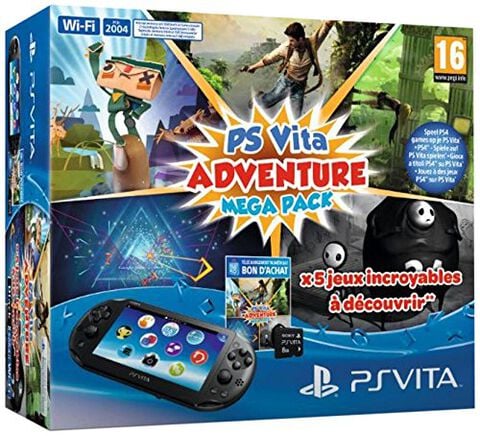 Pack Ps Vita Noire+ Voucher Adventure Mega Pack + Cm 8 Go