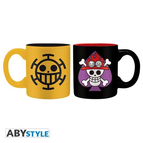Mini-mug - One Piece - Set De 2 Emblèmes Ace Et Trafalgar 110 Ml