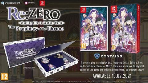 Re-zero The Prophecy Of The Throne Badge Edition