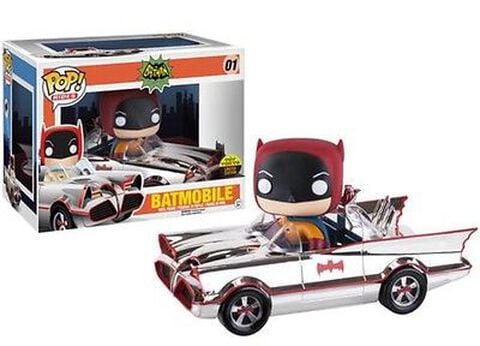 Figurine Funko Pop! N°01 - Batman - Batmobile Chrome 1966 Ride (exclu Ugt Sdcc)