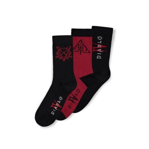 Chaussettes - Diablo IV - 3 Pack Hell 39/42