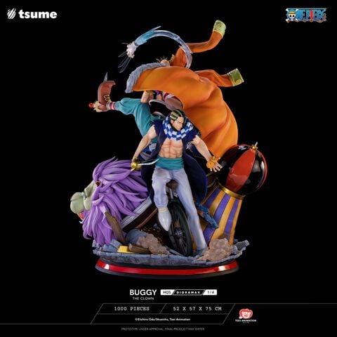 Statuette Hqs Dioramax - One Piece - Buggy Le Clown 1/4