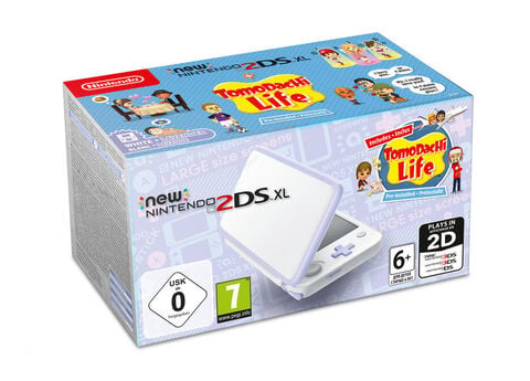 Nintendo New 2ds Xl Blanc/lavande & Tomodachi Life Préinstallé