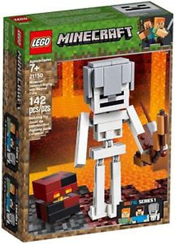 Lego - Minecraft - 21150 - Bigfigurine Série 1 Squelette Avec Un Cube De Magma