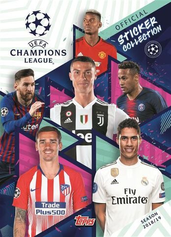 Cartes - Uefa Champions League - Blister De 6 Sachets (30 Stickers) 2018-2019