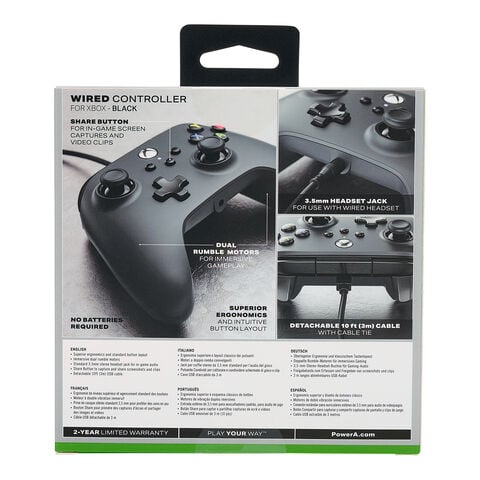 Manette Filaire Pour Xbox Series X/s Noire - XBOX SERIES X