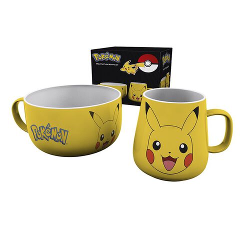 Coffret Cadeau- Pokemon  - Set Petit Dej Mug   Bol Pikachu
