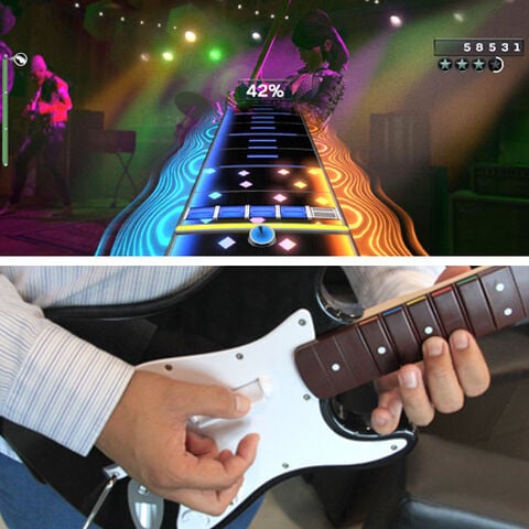 Rockband 4 + Guitare + Batterie + Micro sur XBOXONE, tous les jeux