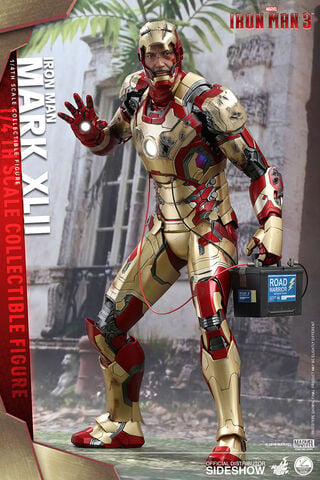 Figurine Hot Toys - Iron Man 3 - Qs Series 1/4 Iron Man Mark Xlii 51 Cm