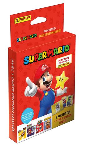 Cartes Panini - Super Mario - Stickers - Blister 8 Pochettes + Carte El