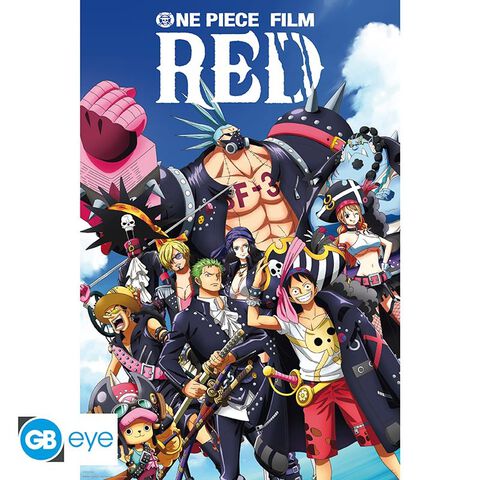 Poster - One Piece - One Piece Red Equipage Au Complet - Roulé Filmé (915x61)