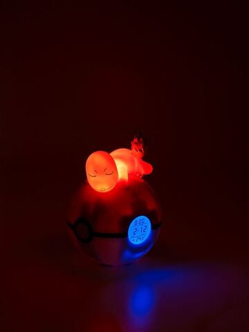 Radio Reveil Numerique Figurine Lumineuse - Pokemon - Salamèche