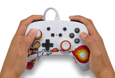 Manette filaire optimisée pour Nintendo Switch - Mario Woo-Ho! - Manettes  Switch