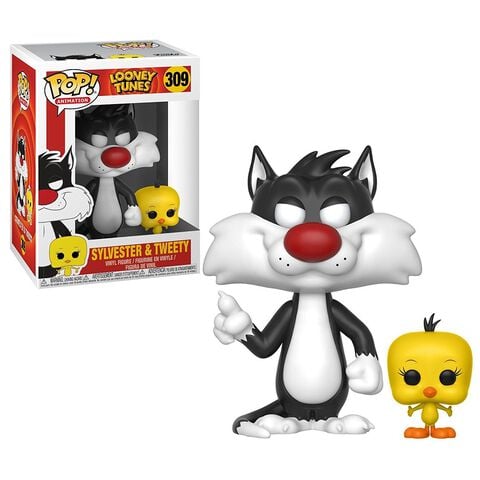 Figurine Funko Pop! N°309 - Looney Tunes - Sylvester Et Tweety