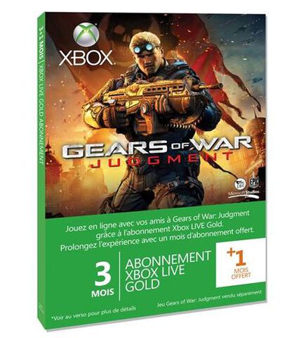Xbox Live 3 Mois Xbox360 + 1 Mois Gow Judgement