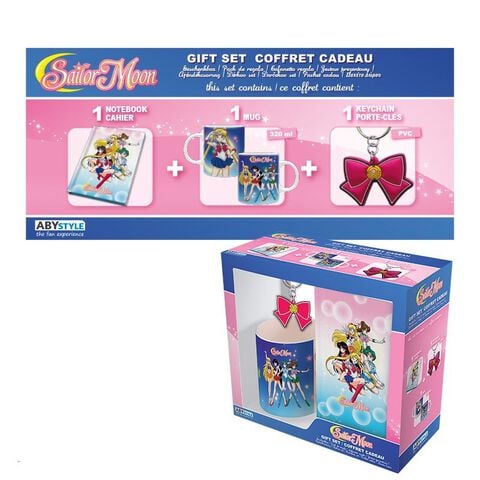 Coffret - Sailor Moon - Mug 320 Ml + Porte-clés + Cahier Sailor Moon