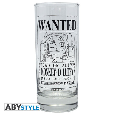 Verre One Piece - Luffy Wanted