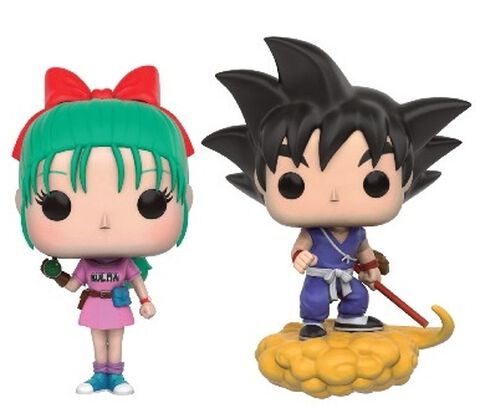 Figurine Funko Pop! N°02 - Dragon Ball Z - Bulma & Goku Twin Pack