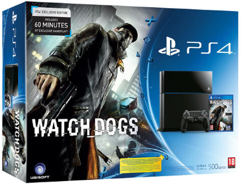 Pack Ps4 500 Go Noire + Watch Dogs