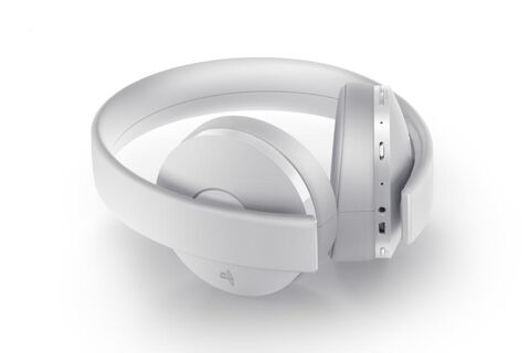 Casque Stereo Sans Fil 2.0 Blanc - PS4