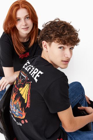 T-shirt - Stranger Things - Hellfire Club Noir Taille S