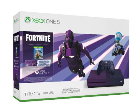 Xbox One S 1to Violette Edition Limitée Fortnite Battle Royale