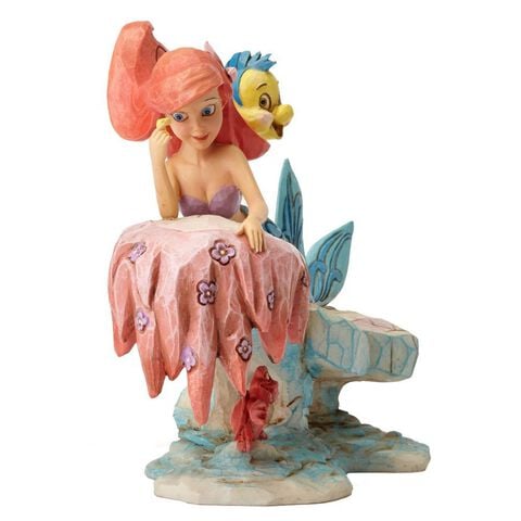 Statuette - La Petite Sirene - Disney Traditions Ariel Polochon Et Sébastien