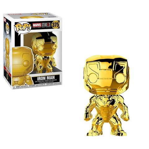 Figurine Funko Pop! N°375 - Marvel Studios 10 - Iron Man (chrome)