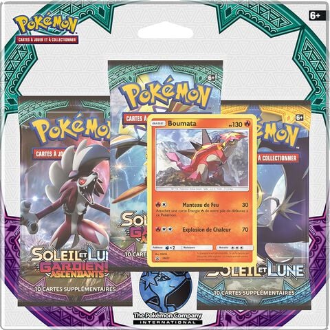 Cartes - Pokemon - Pack 3 Boosters Soleil & Lune 02