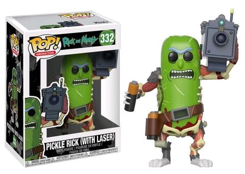 Figurine Funko Pop! N°332 - Rick Et Morty - Pickle Rick Avec Laser