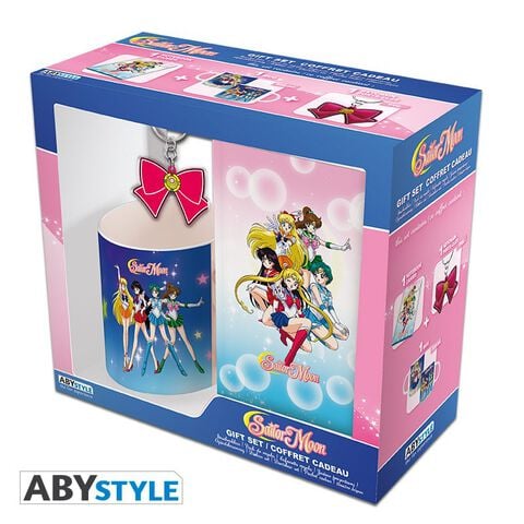 Coffret - Sailor Moon - Mug 320 Ml + Porte-clés + Cahier Sailor Moon