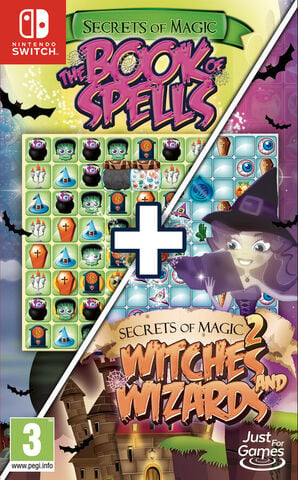 Secrets Of Magic 1+2 Book Of Spells+witches&wizards