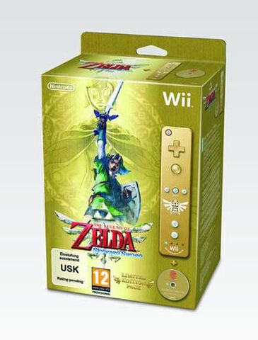 Zelda Skyward Sword + Wiimote Dorée