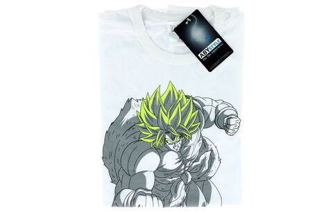T-shirt - Dragon Ball Super : Broly - Broly Blanc Taille Xl (exclusivité Microma
