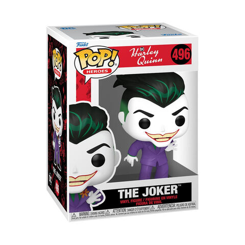 Figurine Funko Pop! N°496 - Harley Quinn Serie Animee - Le Joker