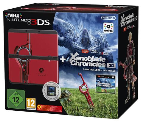 Nintendo New 3ds Noire + Xenoblade Chronicles + Coque