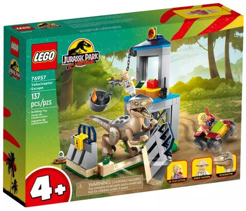 Lego - Jurassic World - L'évasion Du Vélociraptor - 76957