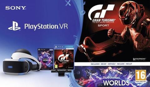 Casque Playstation Vr+camera V2+vr Worlds (voucher) + Gt Sport