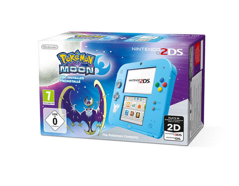Nintendo 2ds Bleue Pokemon Lune Préinstallé