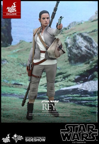 Figurine Hot Toys - Star Wars Episode VII - Mms 1/6 Rey Resistance Outfit 28 Cm