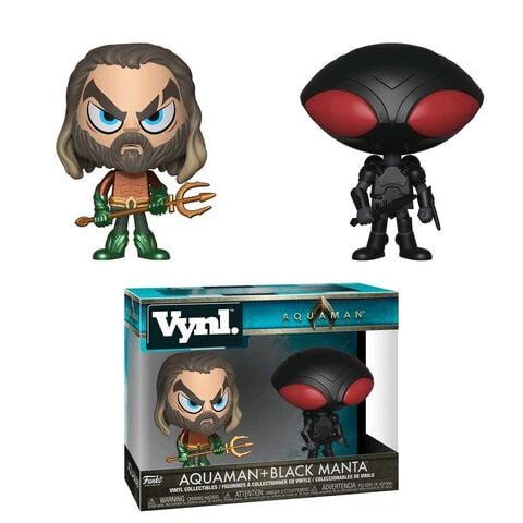 Figurine Vynl - Aquaman - Twin Pack Aquaman Et Black Manta 4"