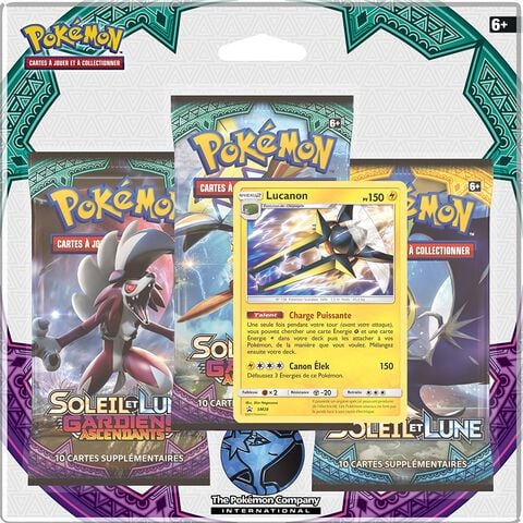 Cartes - Pokemon - Pack 3 Boosters Soleil & Lune 02