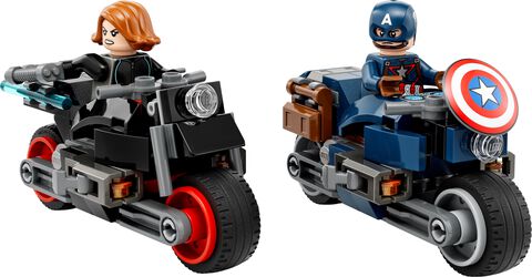 Lego - Marvel Supers Heros - Les Motos De Black Widow Et De Captain America - 76