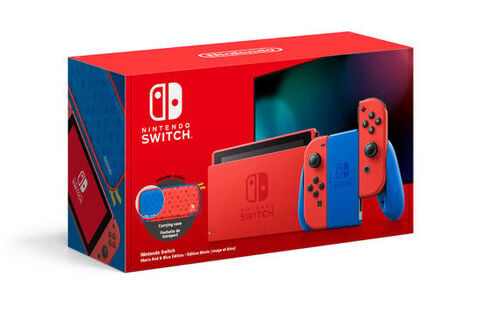 Nintendo Switch Edition Limitée Mario (rouge Et Bleu)