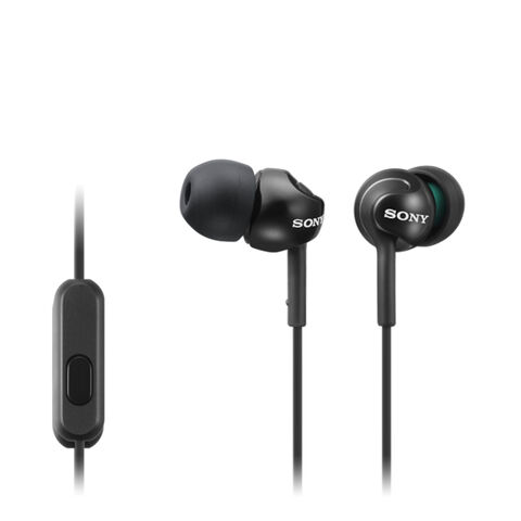 Ecouteurs confortables noir avec micro SONY MDR-EX110AP