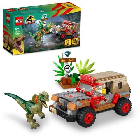Lego - Jurassic World - L'embuscade Du Dilophosaure - 76958