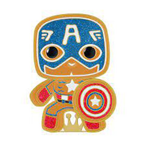 Figurine Funko Pop! Pins - Marvel - Gingerbread Captain America