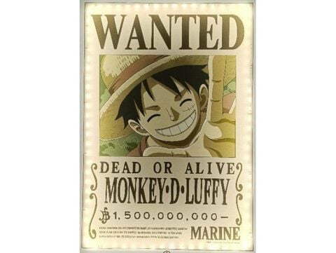 Luminaire Mural Neon - One Piece - Wanted Luffy